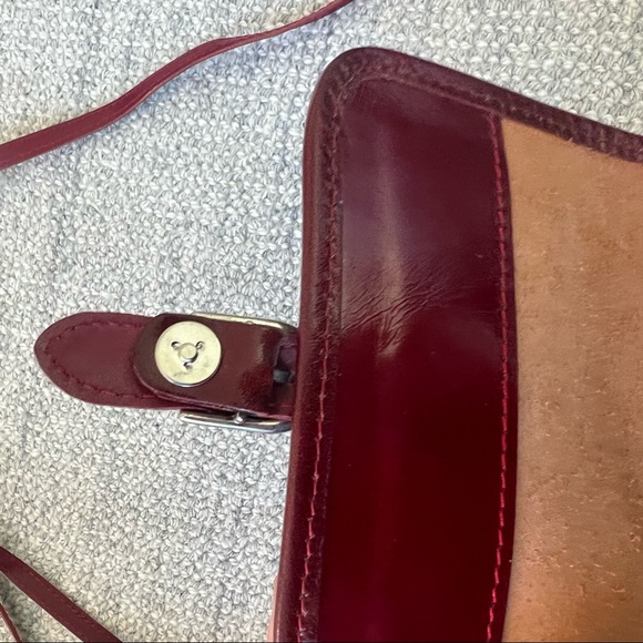 Red/brown Italian leather purse. Purchased in Italy. Never used. - Picture 7 of 7